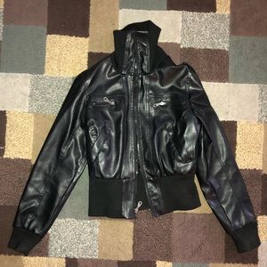 Faux leather jacket